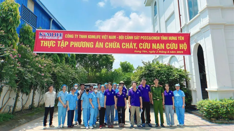 CÔNG TY TNHH KOMLIFE VIỆT NAM VỚI TRÁCH NHIỆM - PHÒNG CHÁY CHỮA CHÁY & CỨU NẠN CỨU HỘ